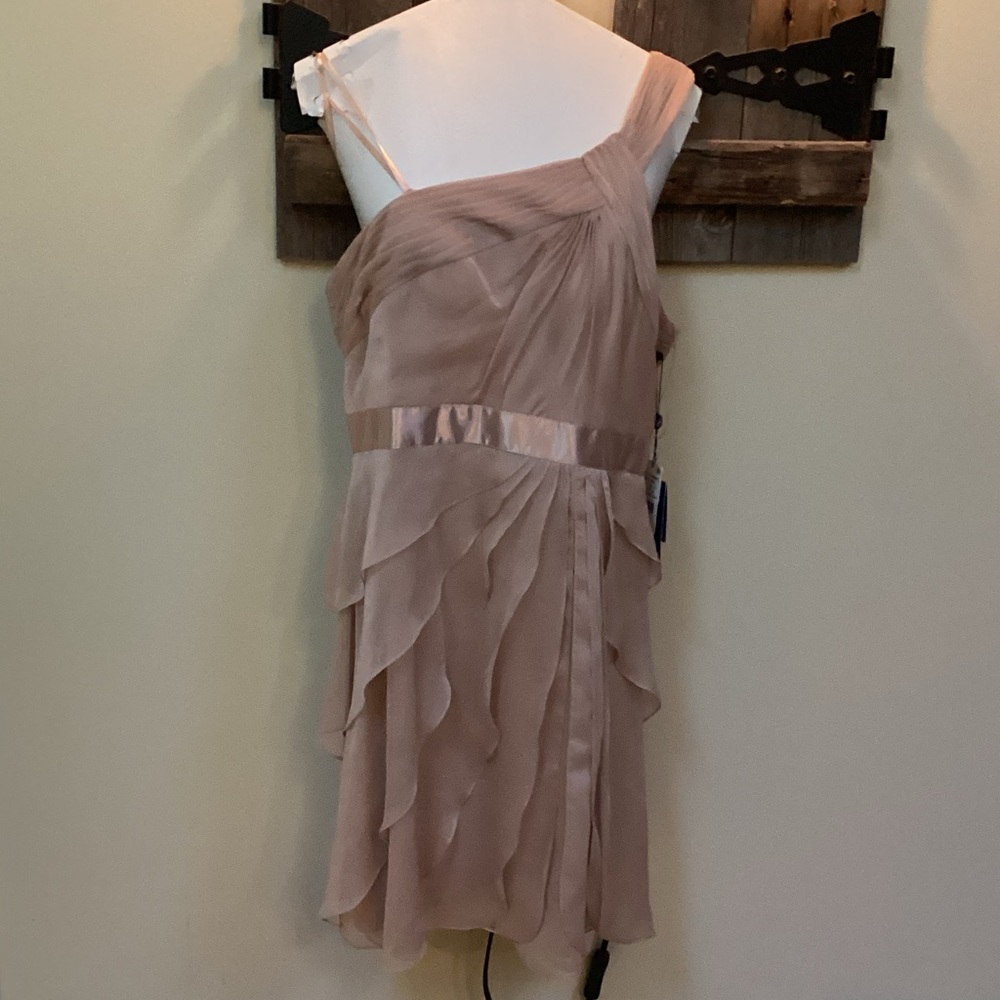 Adriana Papell Elegant One-Shoulder Dress